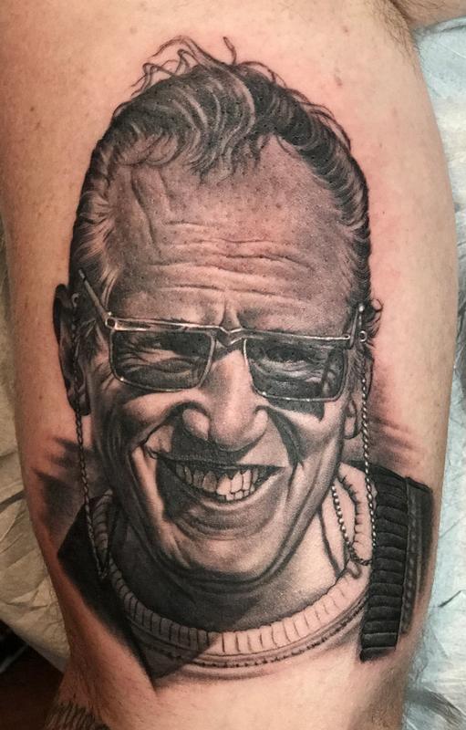 Allen Davis Portrait Tattoo by Bob Tyrrell TattooNOW